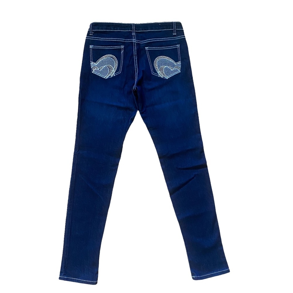 Classic Blue Embellished Denim Jeans Size 11